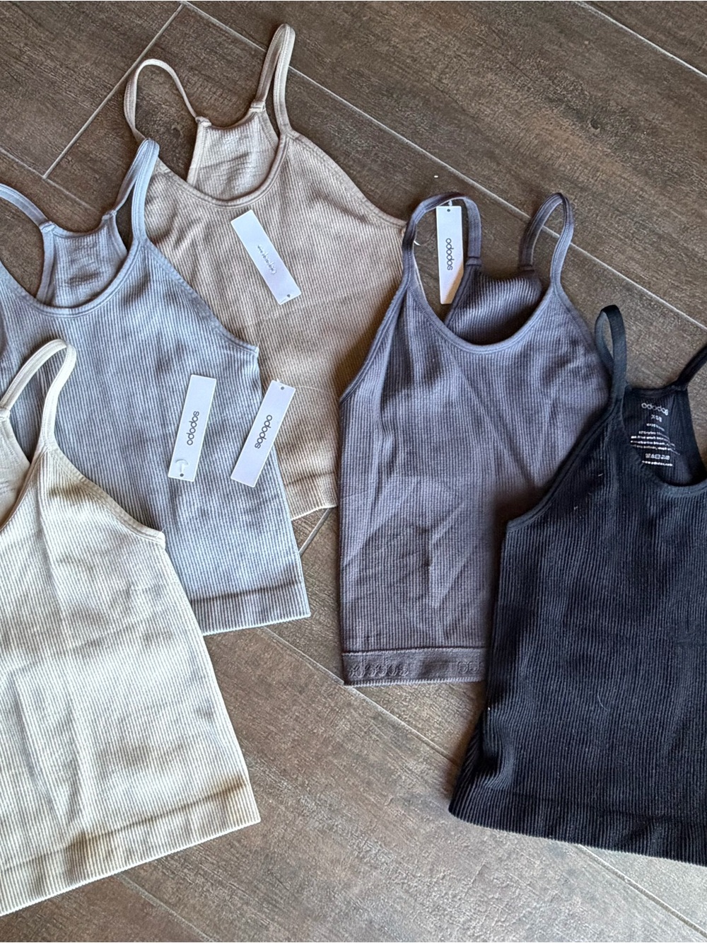 Ribbed Tank Top Multipack — Neutral Colors- Aritzia dupe- all 5 included